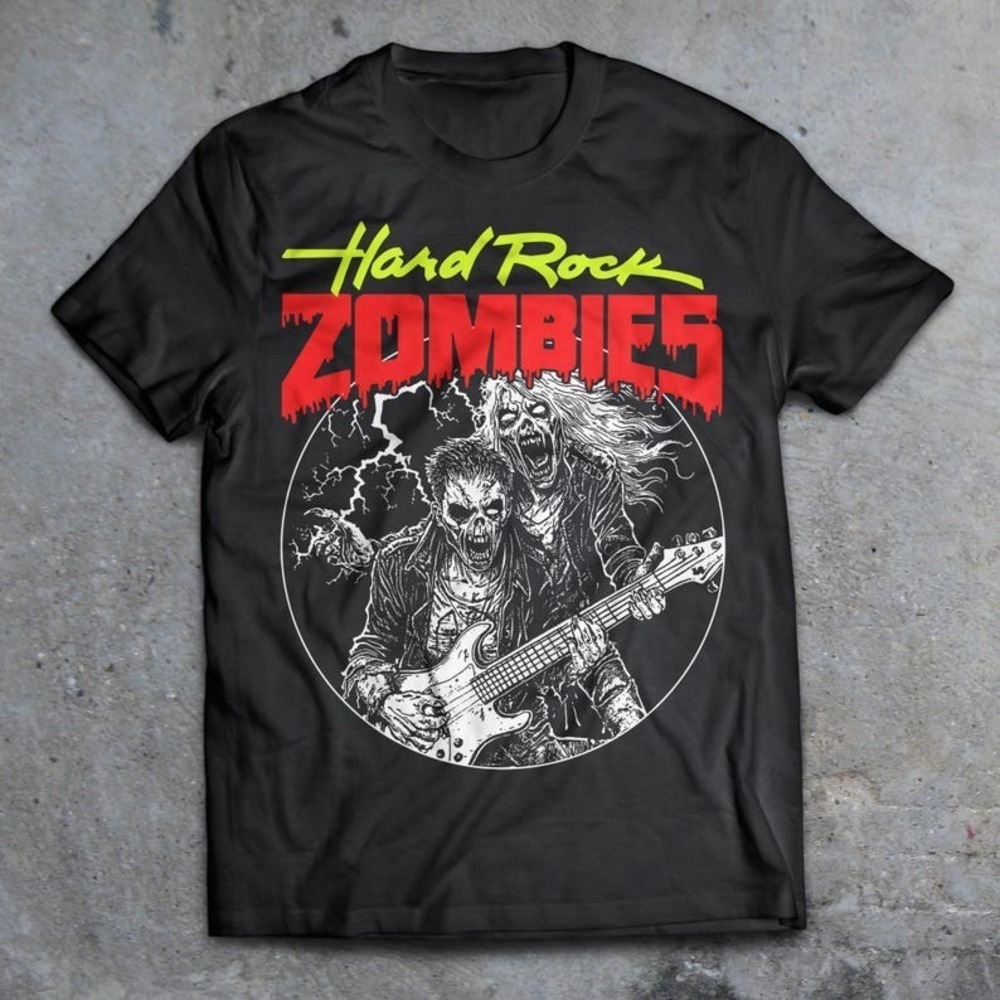 Hard Rock Zombies 1984 Movie T-Shirt, Heavy Metal Horror Tee